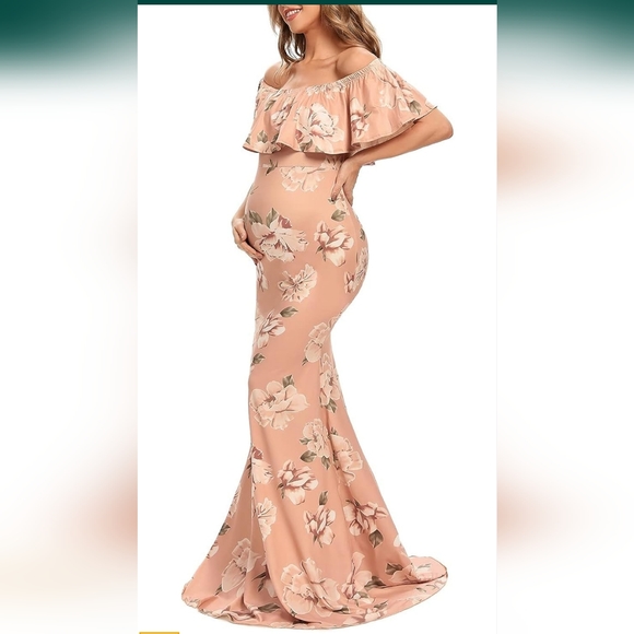 Floral maternity dress size large NWOT - Picture 2 of 6